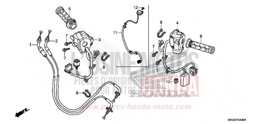 COMMUTATEUR/CABLE NC750DH de 2017